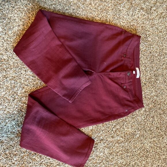 NWOT Lila Ryan Red Bootleg Business Casual Jean Size 29/ US 8 - Picture 4 of 12